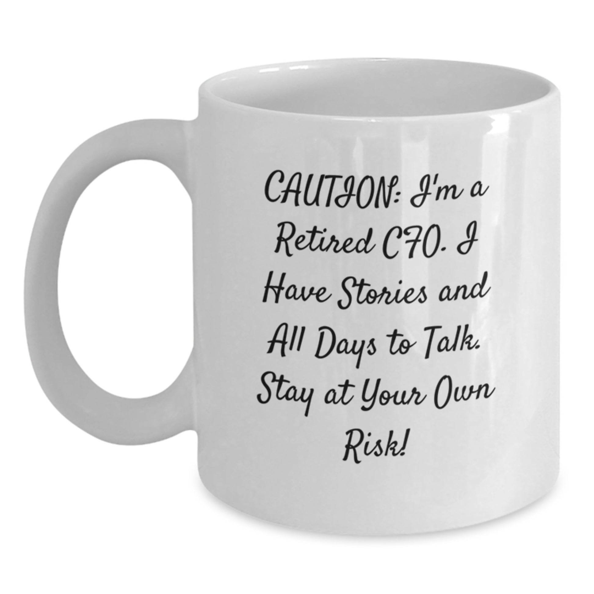 Funny CFO Office Humor White Coffee Mug, Gifts from Friends to CFO, Graduation Unique Gifts - Main