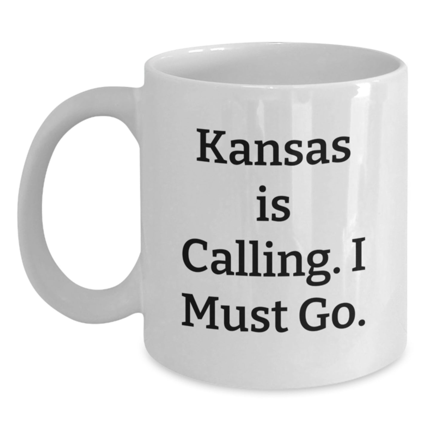 Funny White Coffee Mugs for Kansas Lovers - Gifts from Friends to Family, Inspirational Quote for Christmas - Main