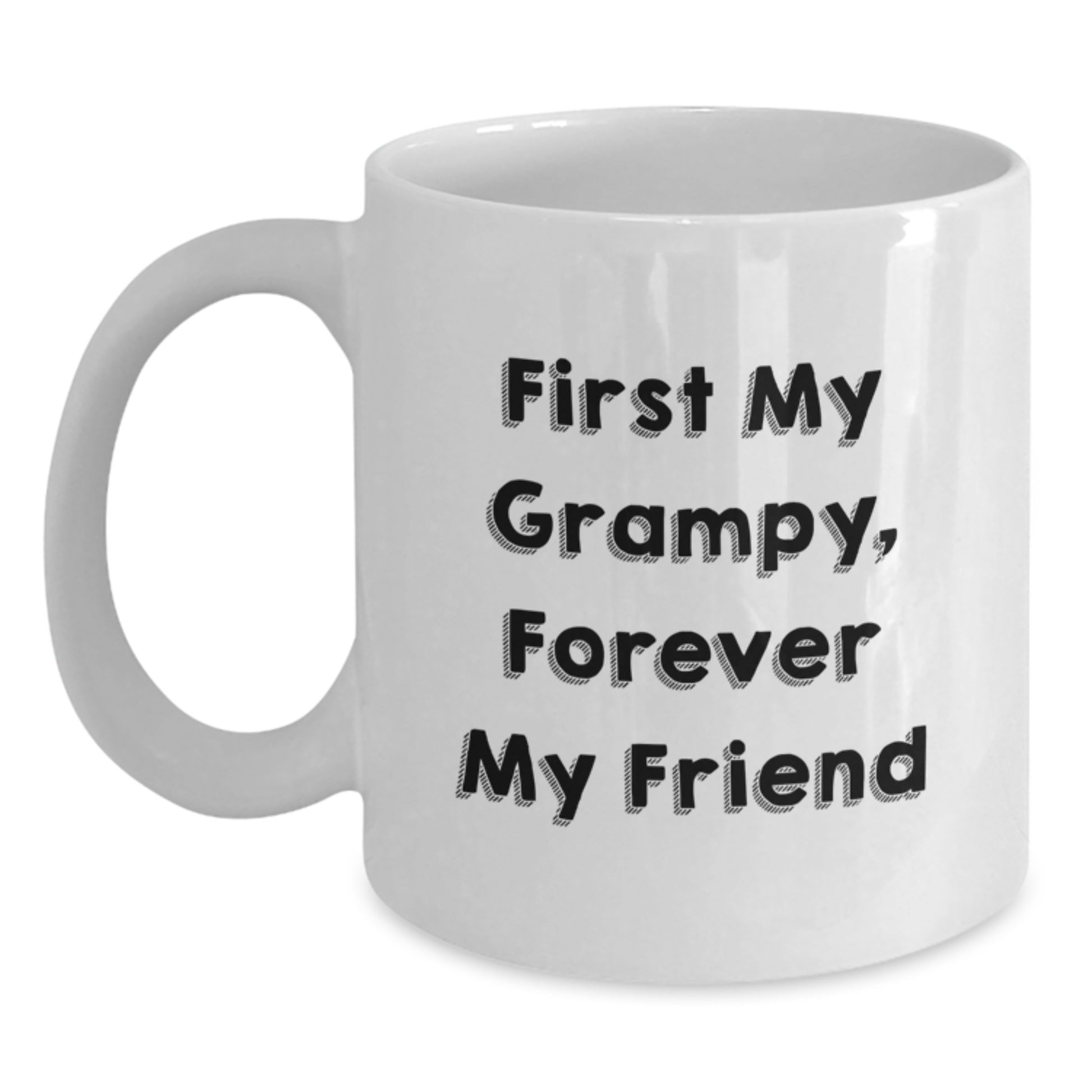 Grampy's Heartwarming Graduation Gift, Funny Quote White Coffee Mug, Gifts from Family to Grampy, 11oz or 15oz Capacity - Main