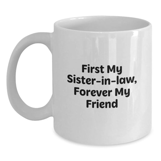 Funny Sister-in-law White Coffee Mug Gifts from Family for Christmas Unique - Main