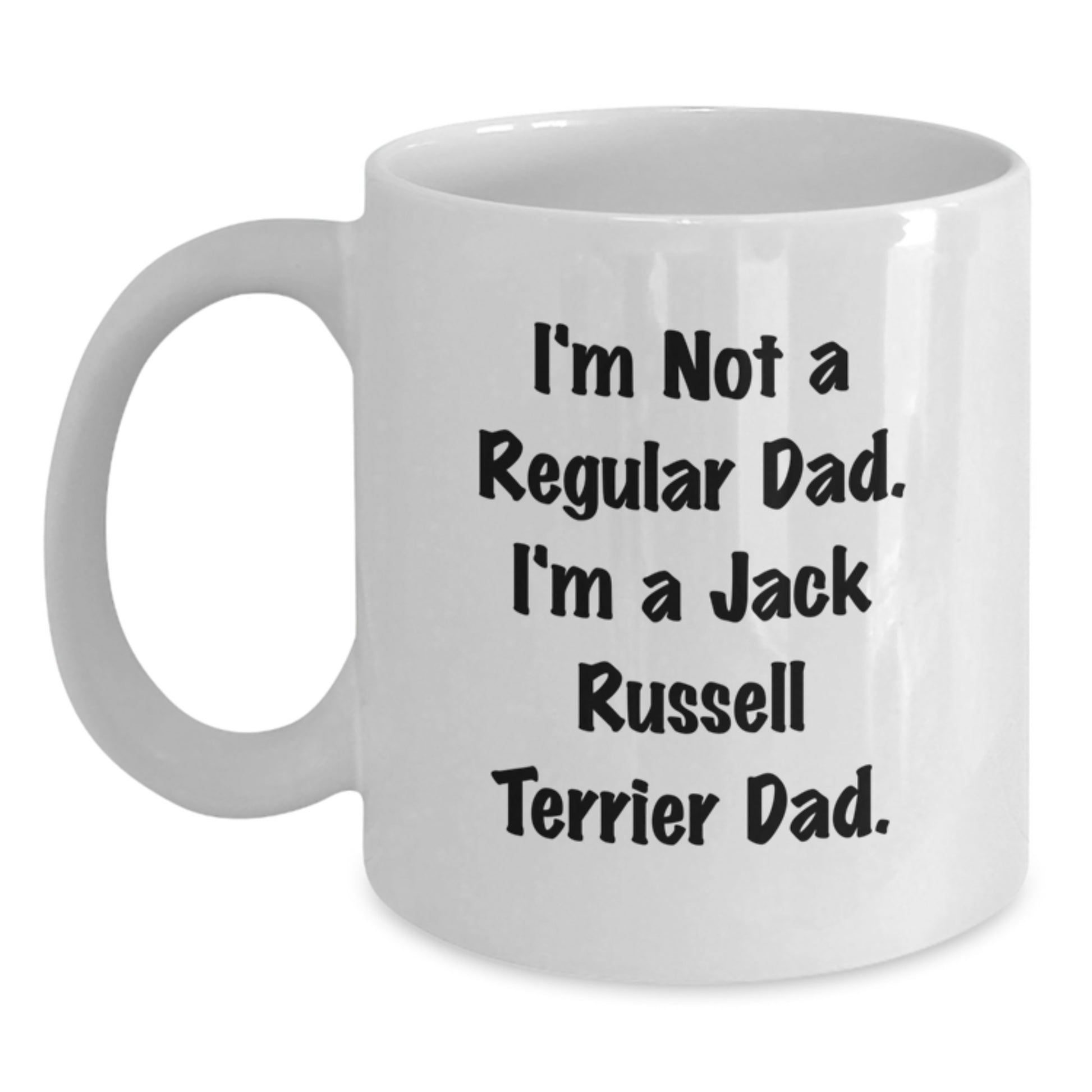 Funny Jack Russell Terrier Dog Dad Gifts for Men, White Coffee Mug, Unique Christmas Memorable Presents, Gifts from Dad to Jack Russell Terrier Lover - Main