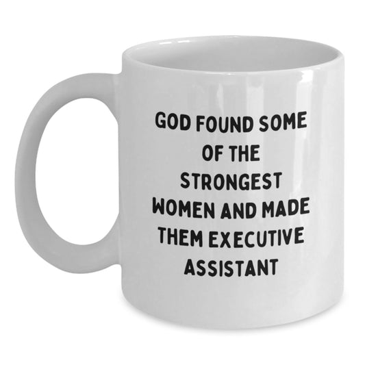 Funny Executive Assistant Gifts from Women, White Coffee Mug for Christmas Unique Presents for Executive Assistants - Main