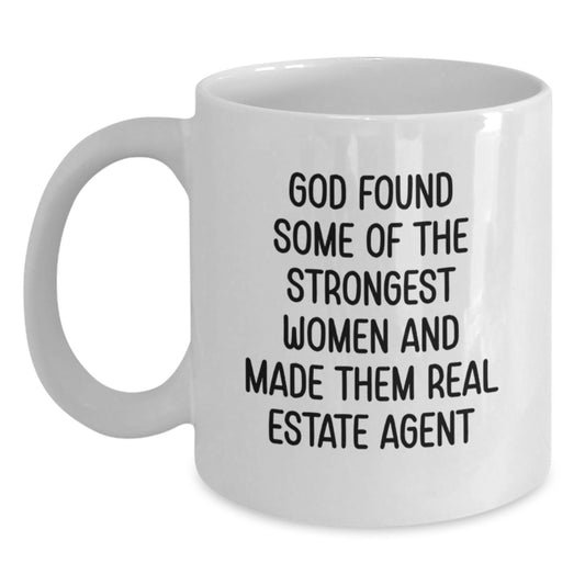 Funny Real Estate Agent White Coffee Mug Gifts from Friends and Family for Christmas Unique - Main