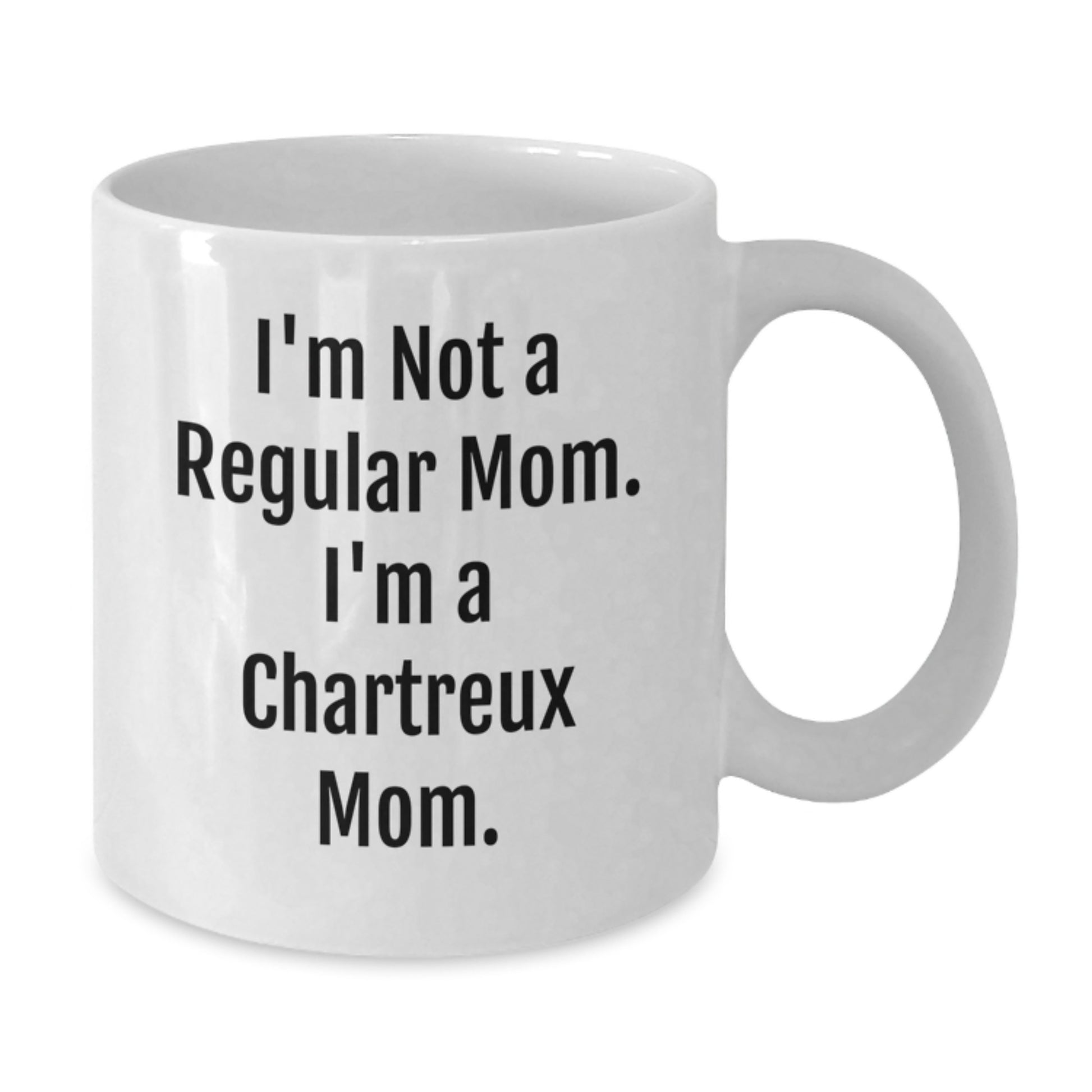 Funny Chartreux Cat Mom Gifts from Friends and Family for Birthday Unique White Coffee Mugs, I'm Not A Regular Mom. I'm A Chartreux Mom. - Additional