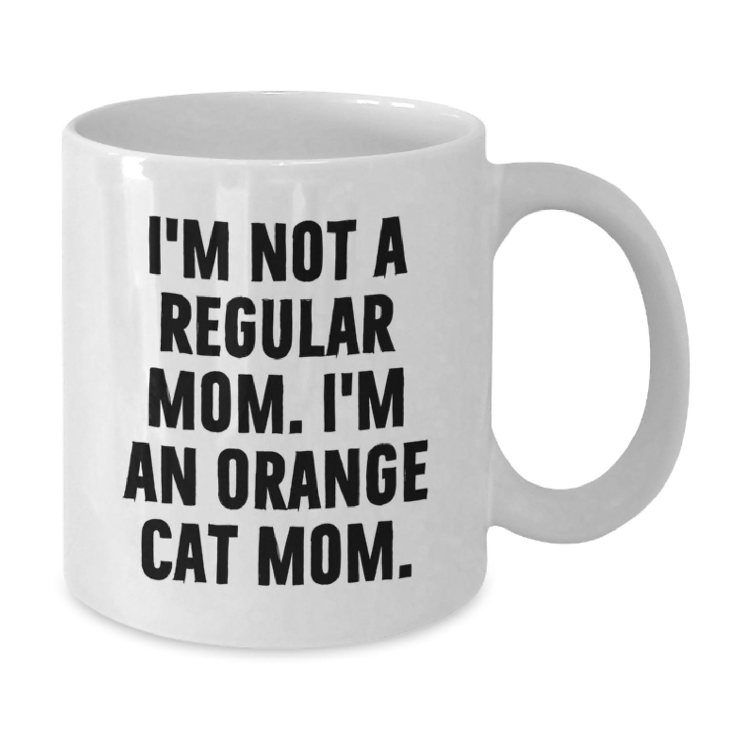 Funny Orange Cat Mom Gifts from Friends for Orange Cat Lovers on Birthday Unique Orange Cat Mug - Additional