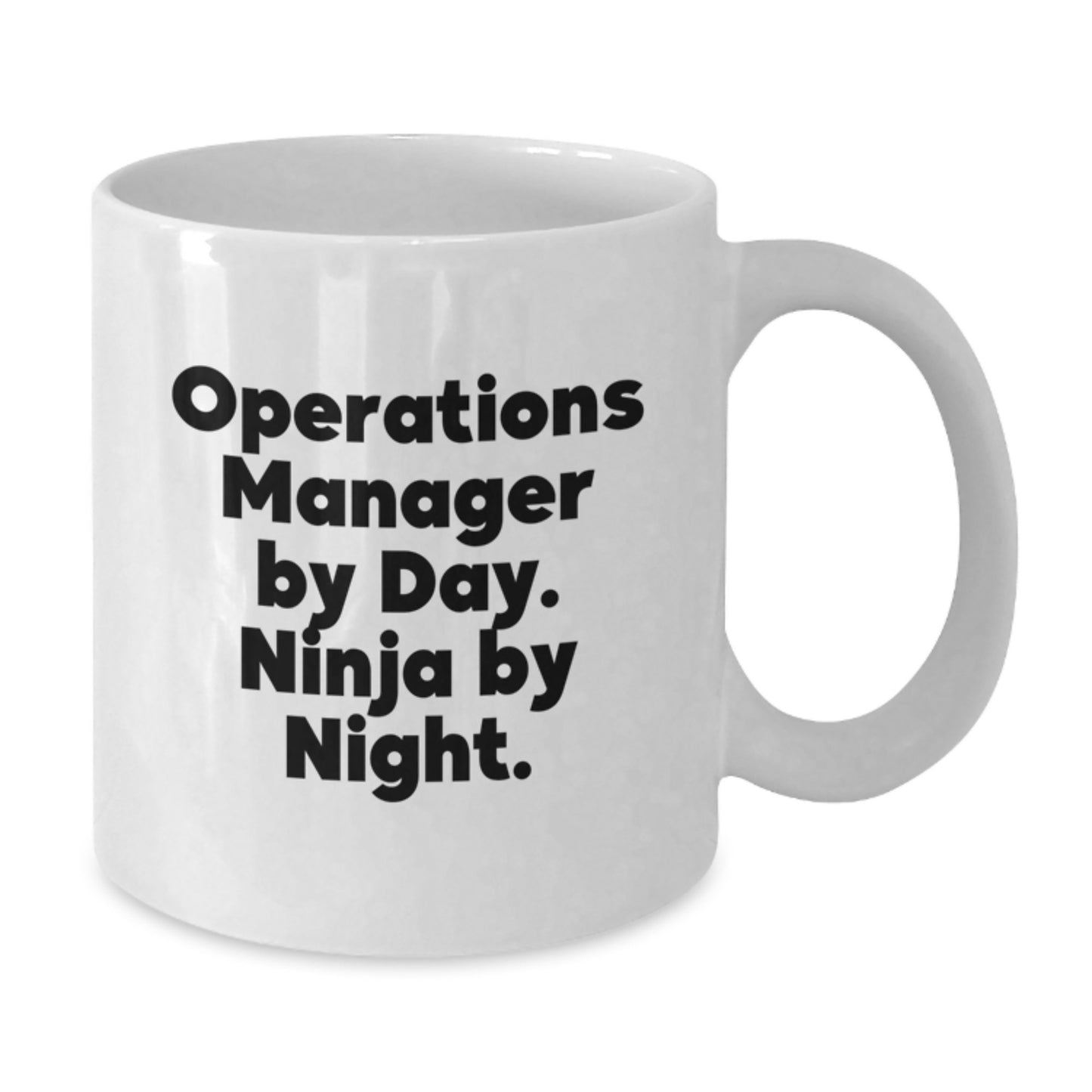Operations Manager Ninja Gifts from Coworkers, White Coffee Mug for Operations Manager By Day, Funny Birthday Unique Gifts - Additional
