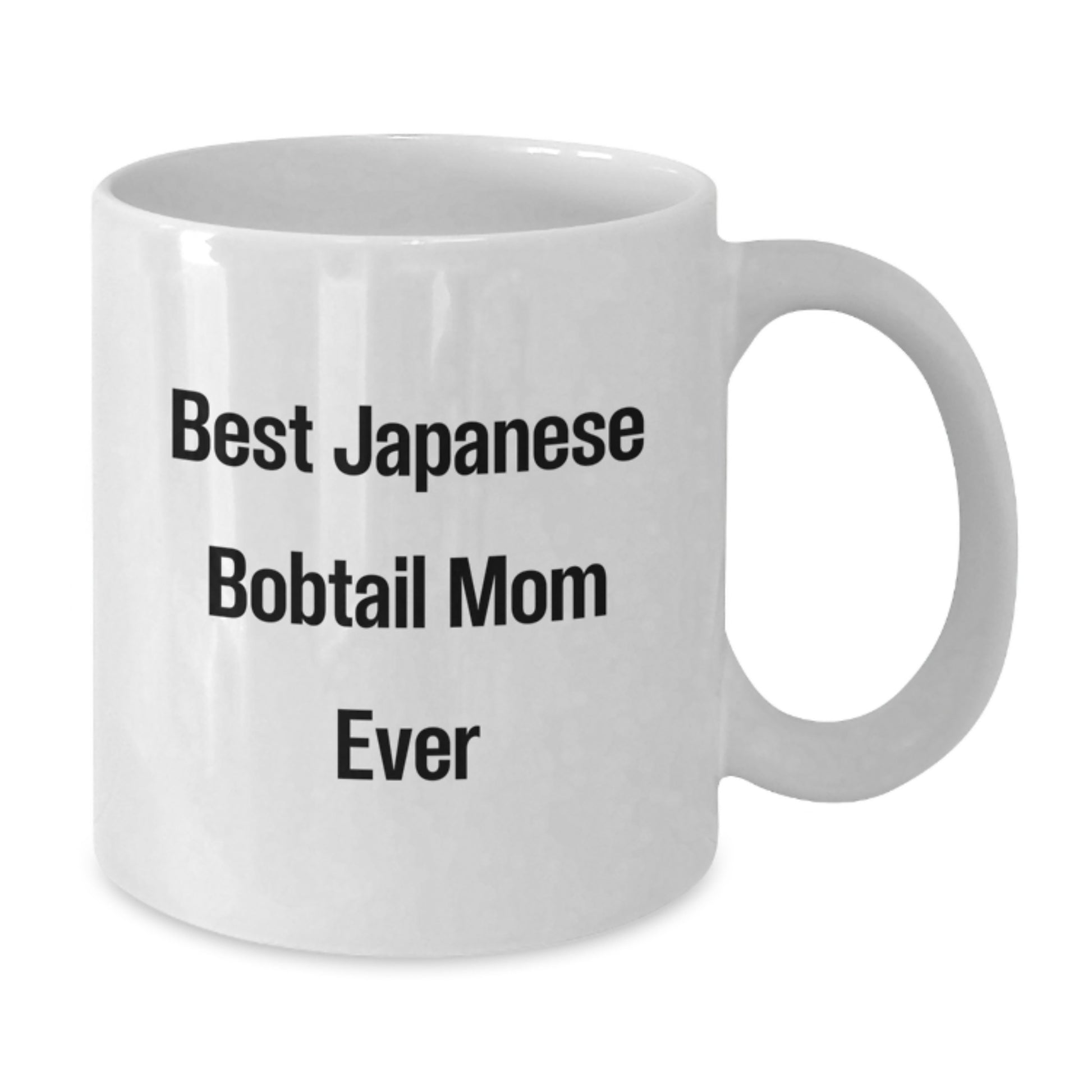 Funny Japanese Bobtail Cat Mom Gifts from Friends for Japanese Bobtail Cat Lovers on Birthday - White Coffee Mug - Additional