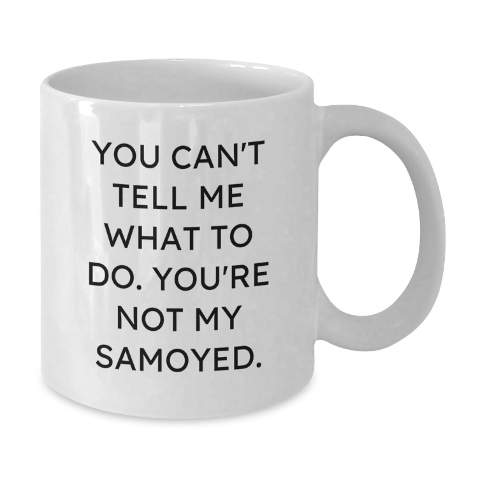 Samoyed Dog Lovers Gifts Funny White Coffee Mug You Can't Tell Me What To Do, Gifts from Friends and Family for Birthday - Additional