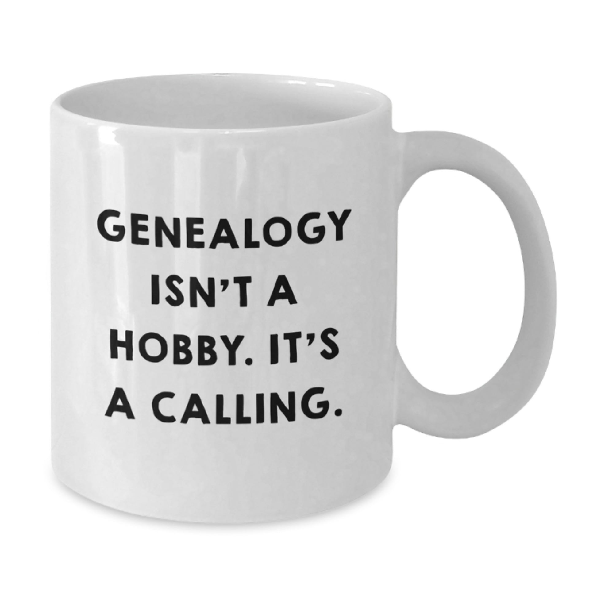 Genealogy Enthusiasts Gifts from Family for Genealogy Lovers White Christmas Coffee Mug Funny Quote - Additional