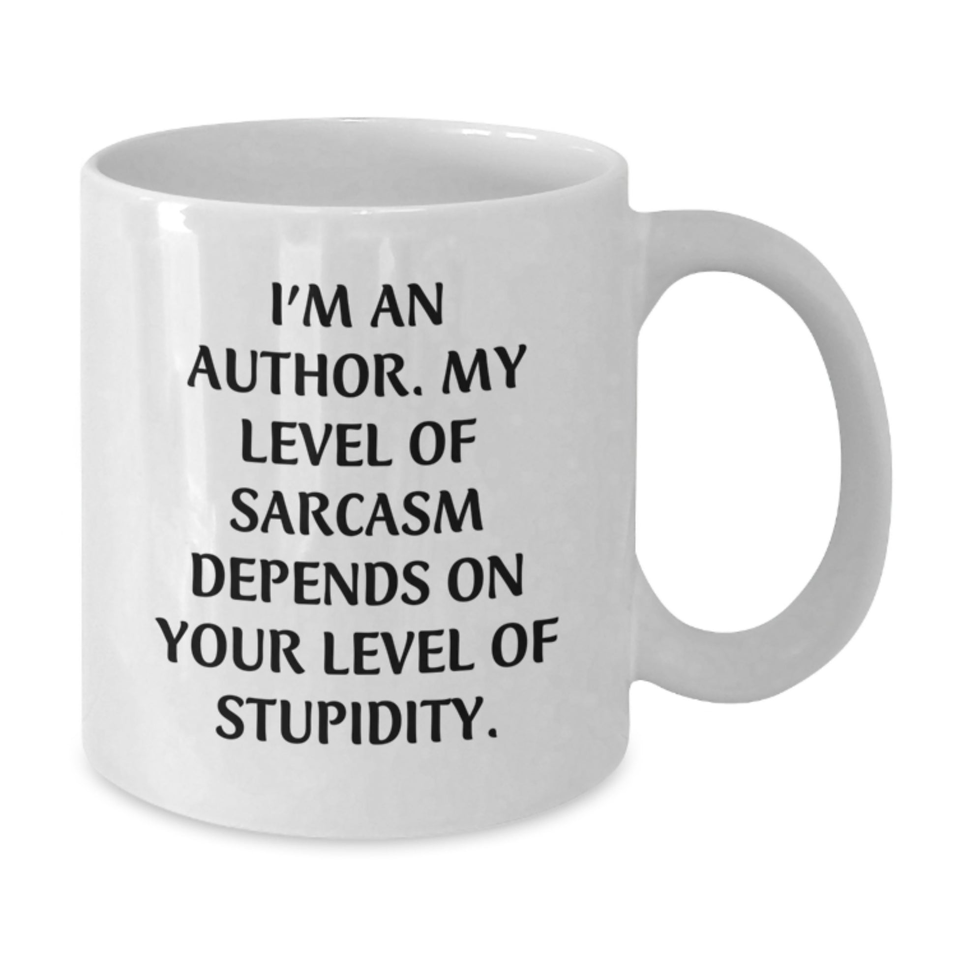 Funny Author Gifts, White Coffee Mug with Sarcastic Quote, Gifts from Friends for Author, Perfect Birthday Present for Writer - Additional