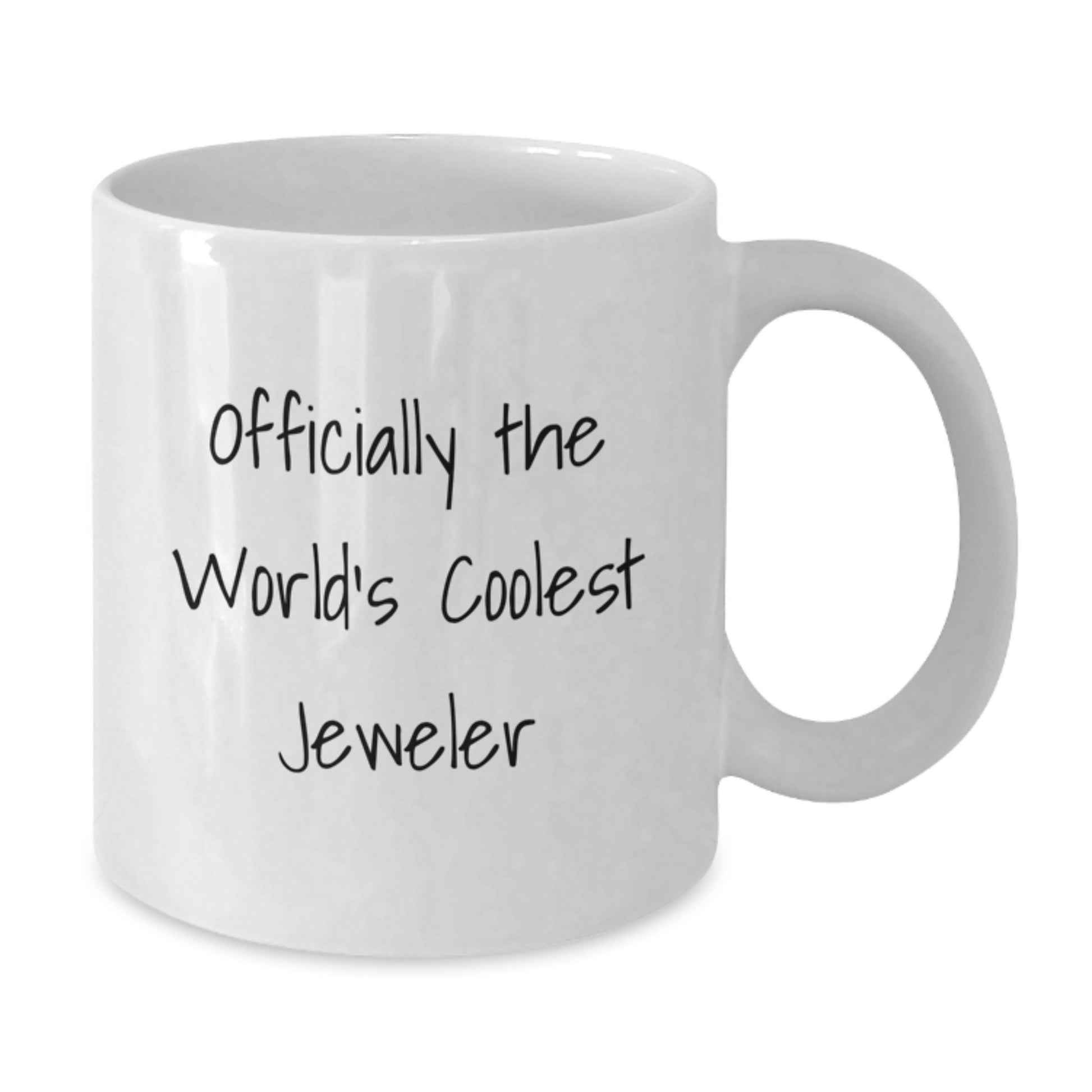 Funny Jeweler Gifts for Men from Friends, Funny White Coffee Mugs for Jeweler Enthusiasts, Christmas Unique Presents for Him, Officially The World's Coolest Jeweler - Additional