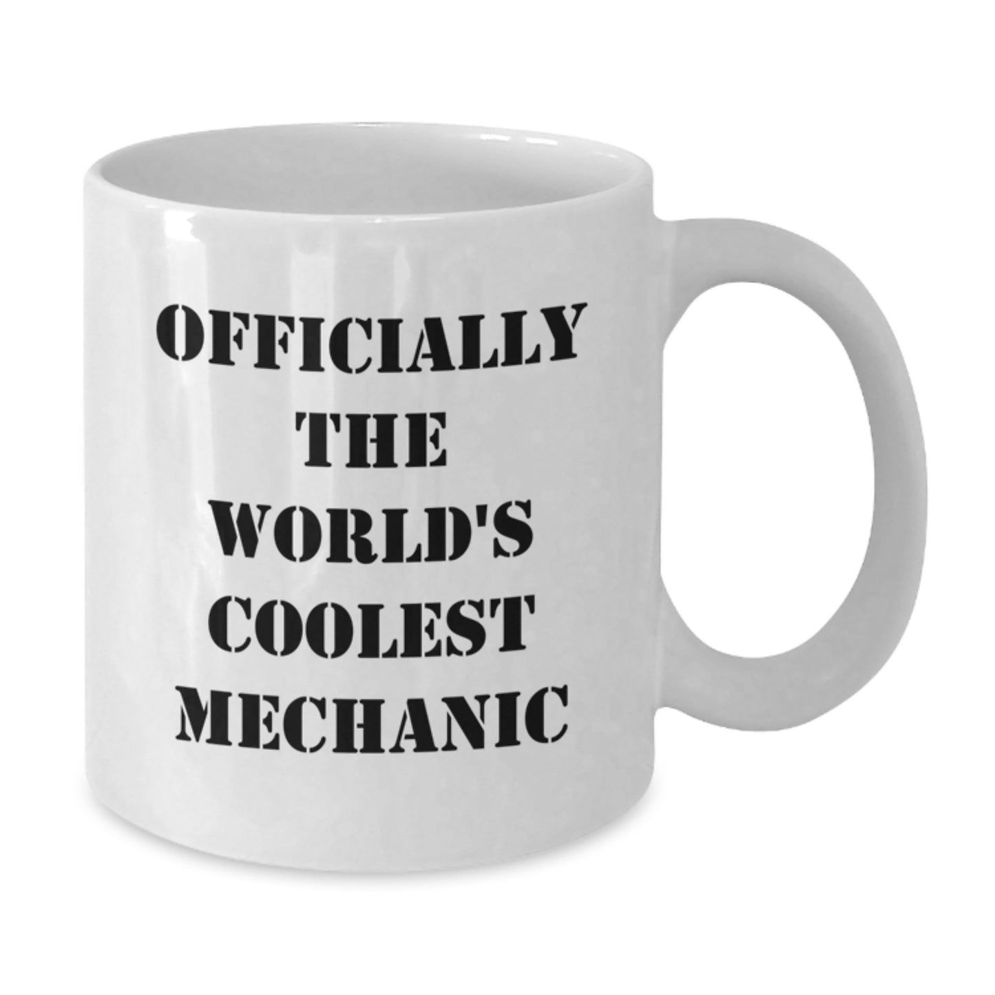 Mechanic Gifts from Friends, Funny White Coffee Mug for Mechanic Men, Officially The World's Coolest Mechanic Christmas Unique Gifts - Additional
