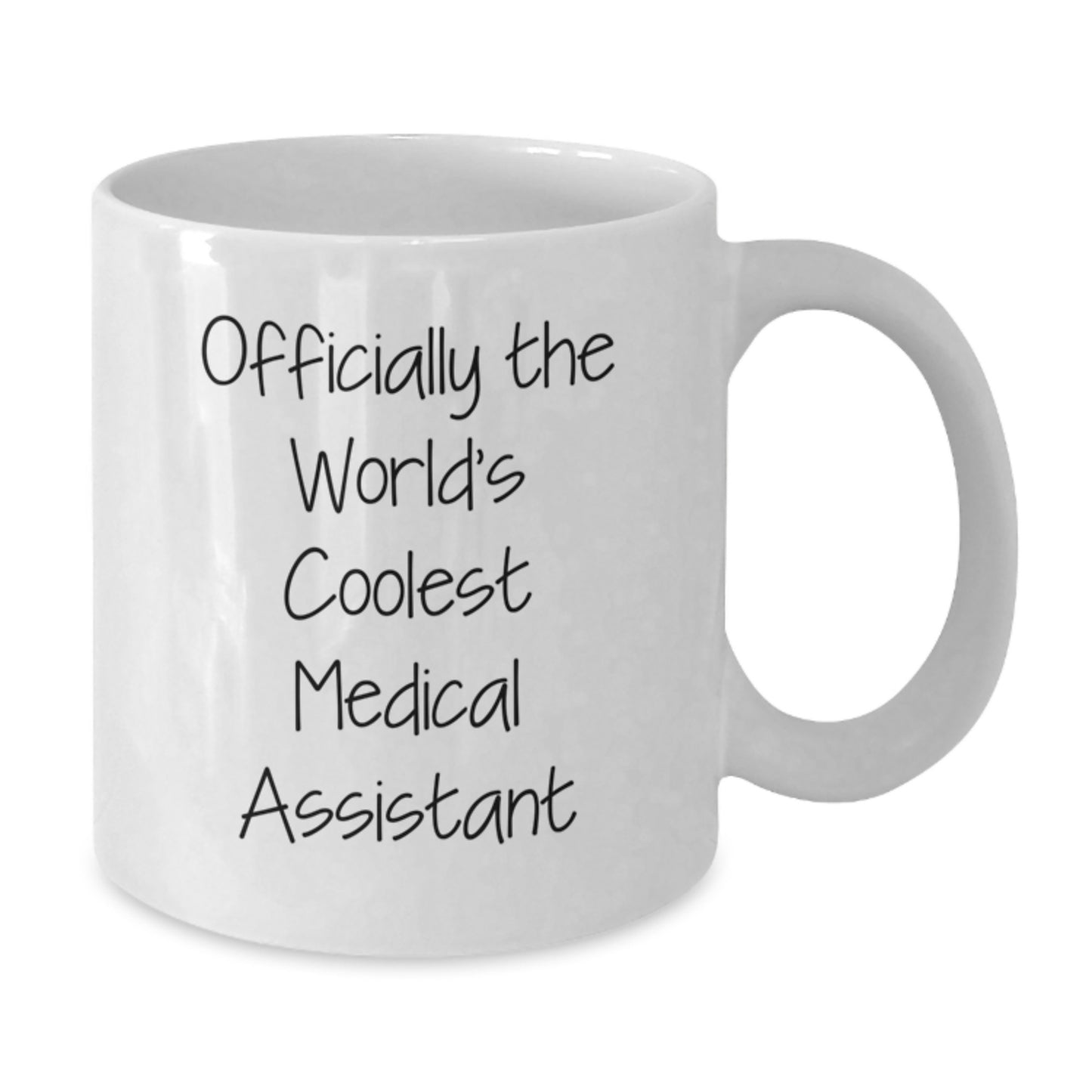 Funny Medical Assistant Christmas Unique Gifts from Friends - Officially The World's Coolest Medical Assistant White Coffee Mug, Medical Assistant Gifts for Women, Funny White Coffee Mug - Additional