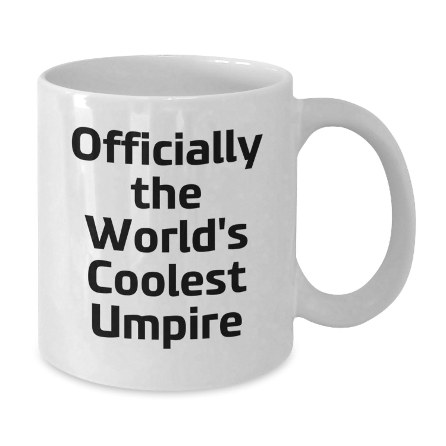 Umpire Gifts for Men, Christmas Unique Umpire Mugs, Funny Quote - 'Officially The World's Coolest Umpire' - Additional