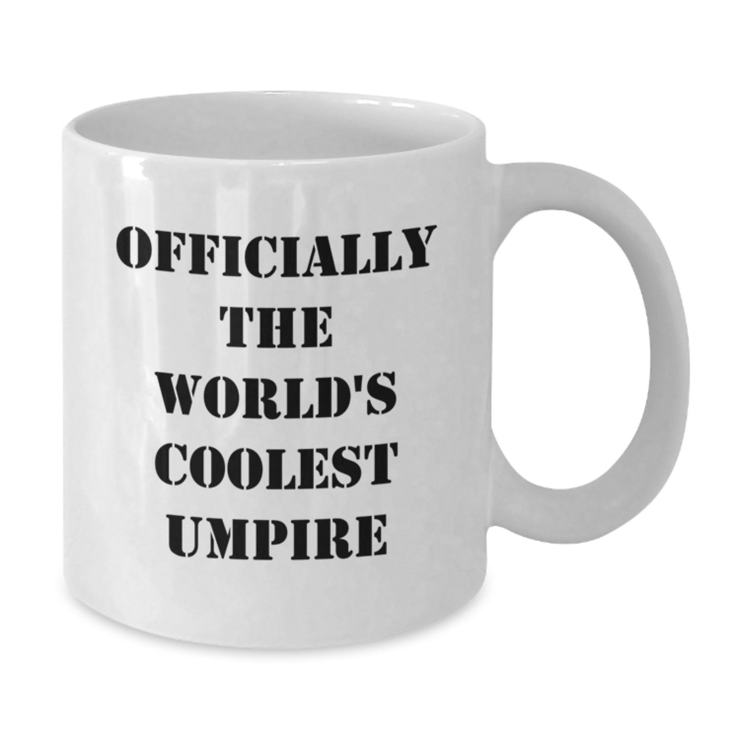 Funny Umpire Gifts for Him, Officially the World's Coolest Umpire White Coffee Mug for Christmas Unique Gifts from Friends or Family - Additional