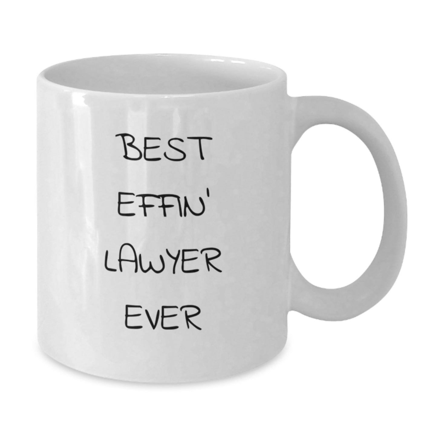 Funny Lawyer Gifts from Friends to Lawyer, White Coffee Mugs for Lawyer, Best Effin' Lawyer Ever Christmas Unique Gifts - Additional
