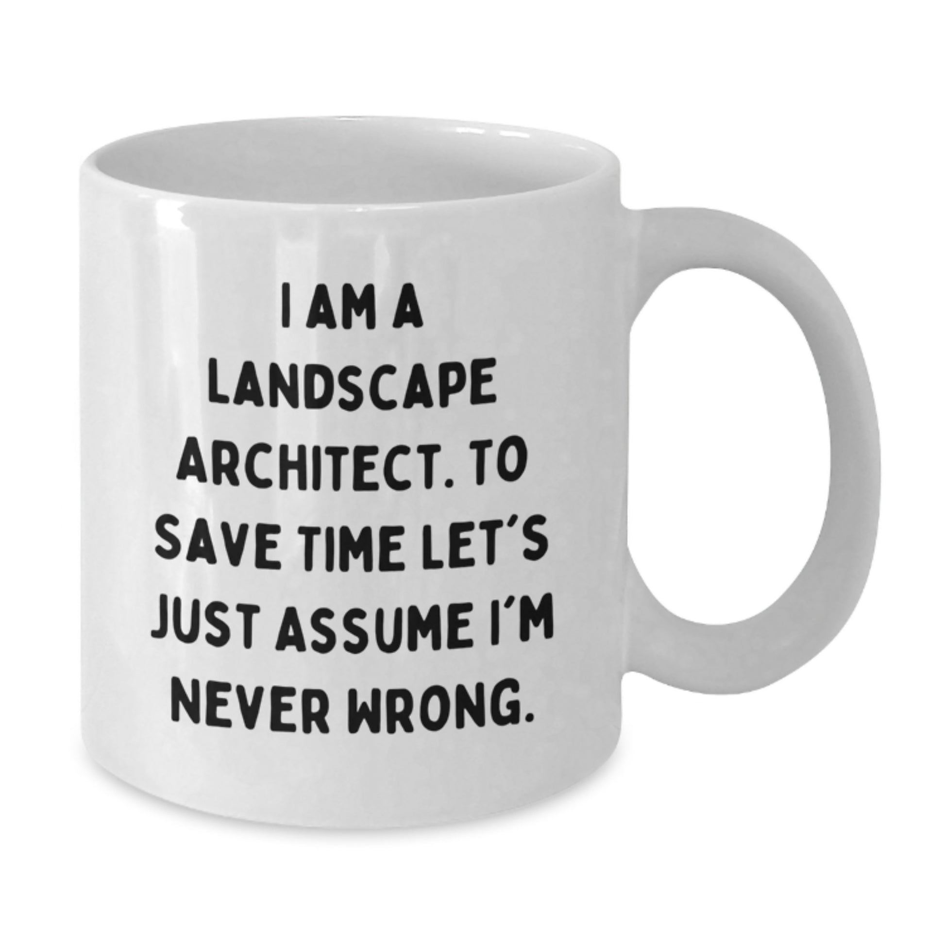 Funny Landscape Architect Gifts for Christmas, Unique White Coffee Mugs with I Am A Landscape Architect Quote, Gifts from Friends to Landscape Architects, Landscape Architect White Coffee Mug - Additional