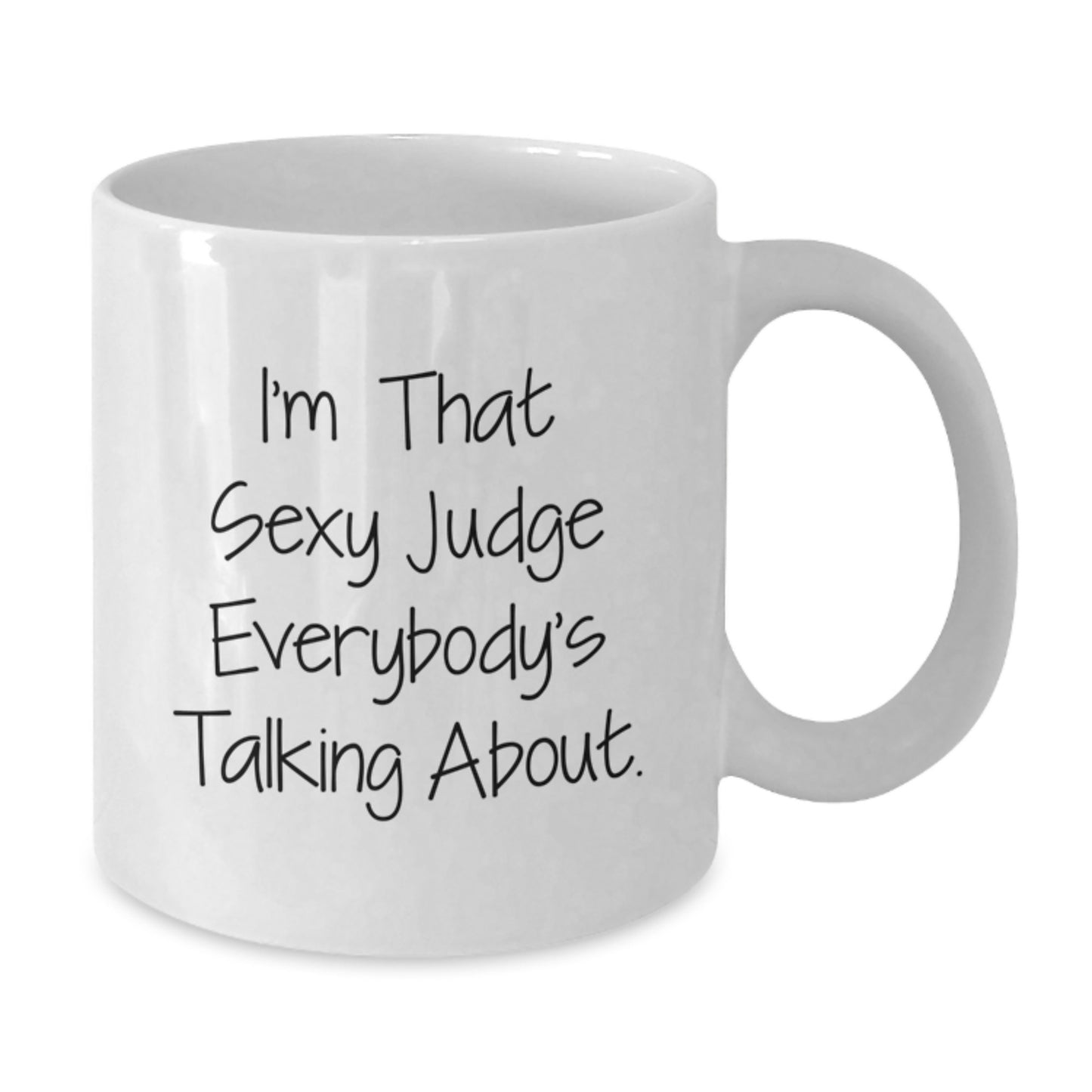 Funny Judge Gifts from Friends, Cute White Coffee Mugs for Judge, Christmas Morning Unique Judge White Coffee Mug - Additional