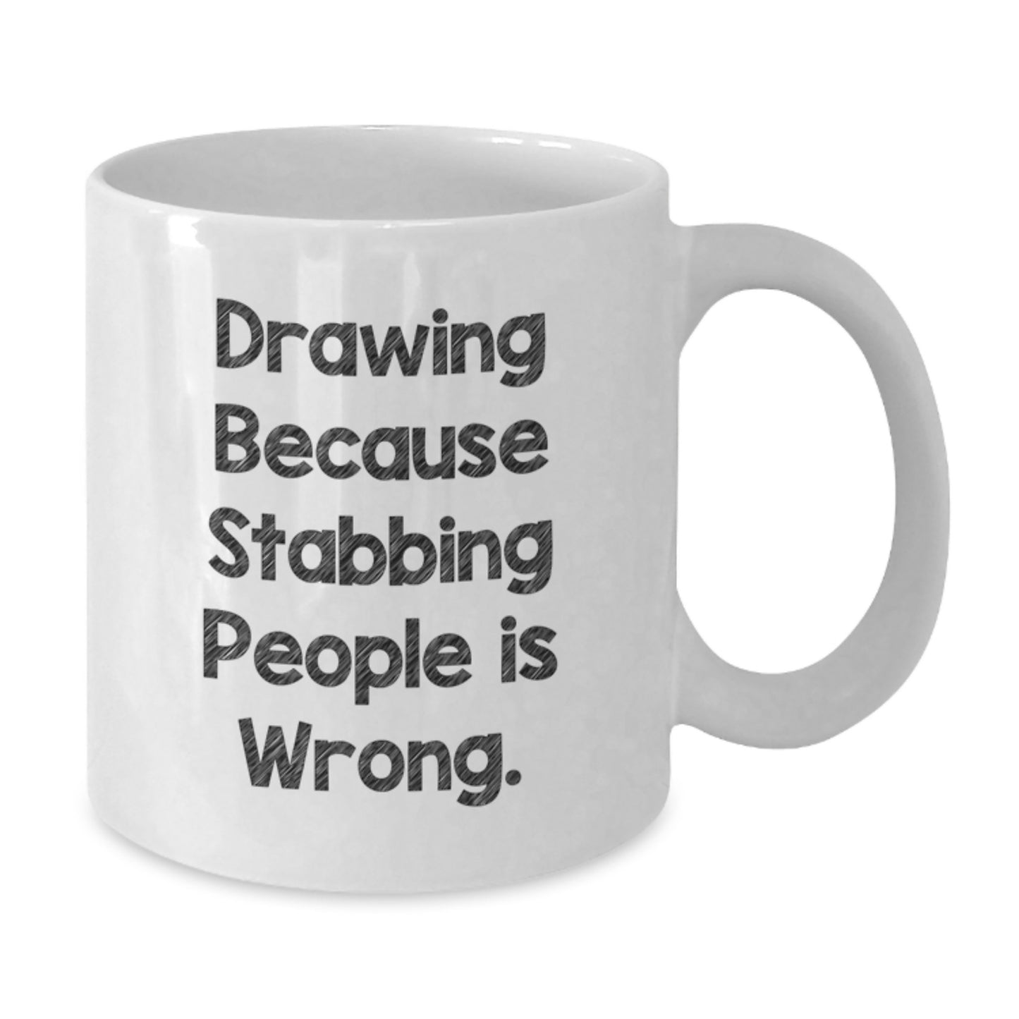 Funny Drawing Gifts from Friends, Unique White Coffee Mugs for Drawing Lovers, Christmas Unique Gifts - Additional