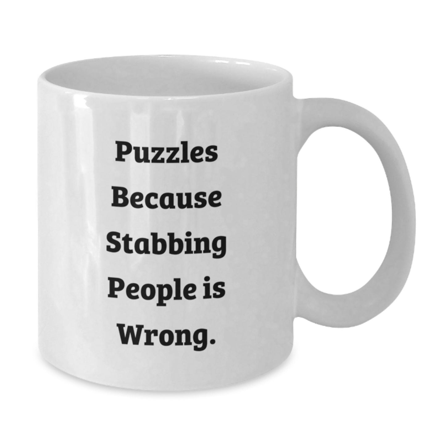 Puzzles Christmas Unique Gifts for Friends, Funny Coffee Mugs, White Ceramic Mug for Puzzles Enthusiasts - Gifts from Men - Additional