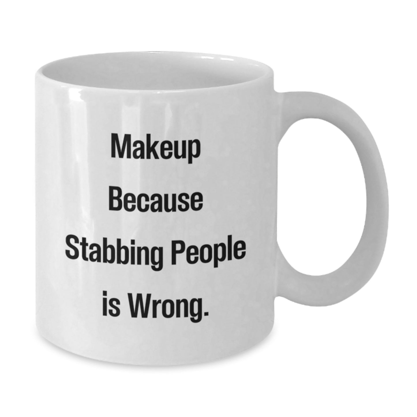 Funny Makeup Lover Gifts from Friends and Family Christmas Unique Mugs, Makeup Enthusiasts Gifts for Women, White Coffee Mug with Sassy Quote - Additional