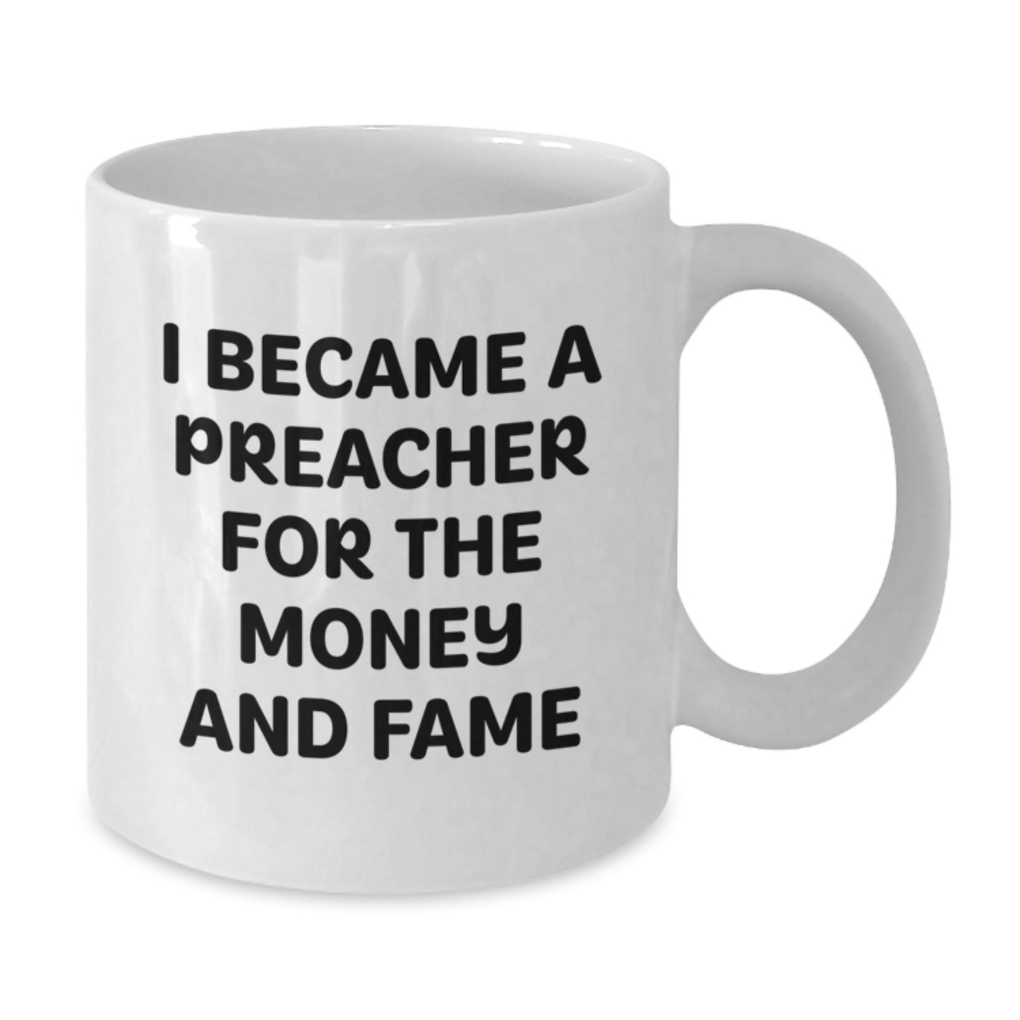 Funny Preacher Gifts for Christmas Unique Gifts from Friends - White Coffee Mug for Preacher Men - Additional