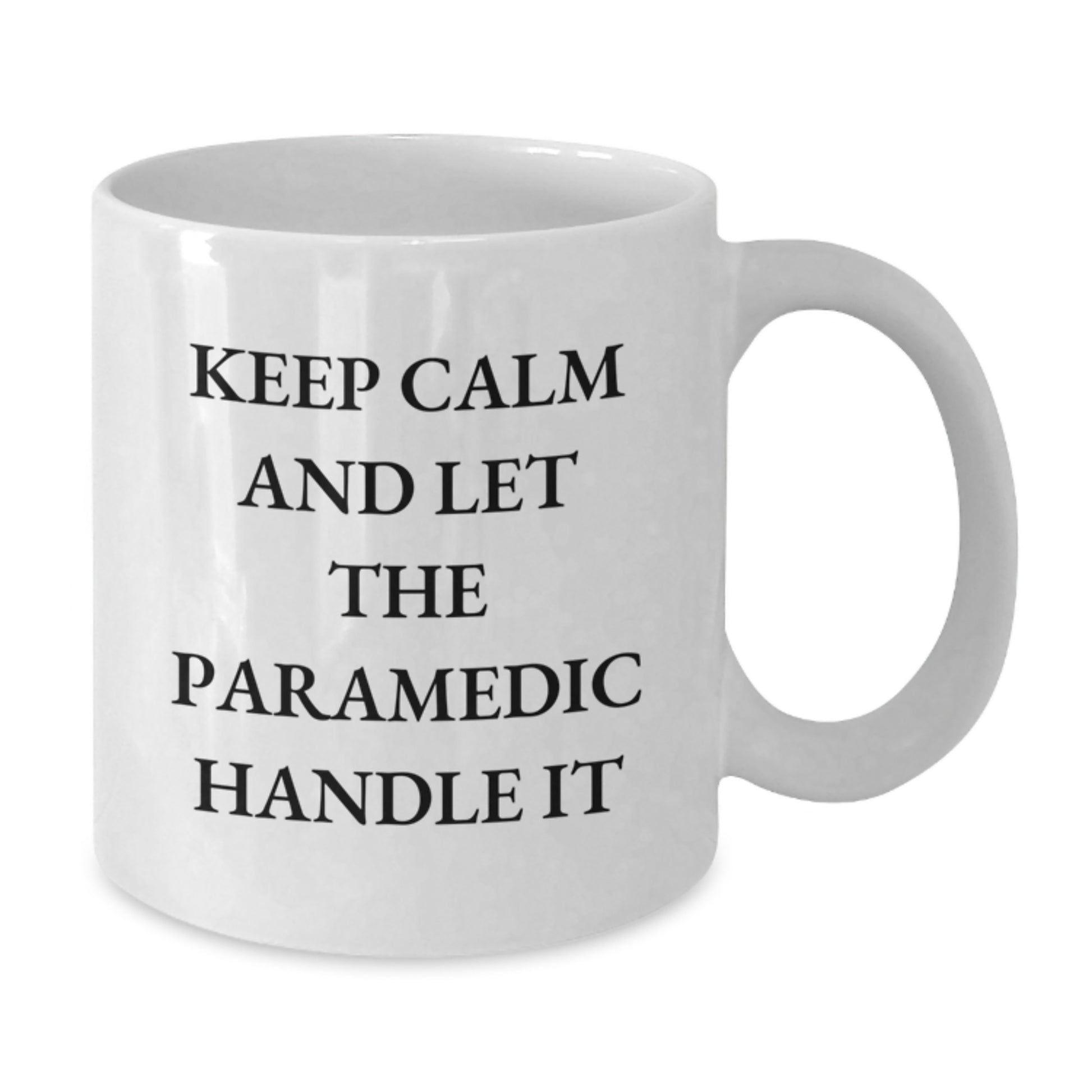 Funny Rescue Worker Gifts for Men - White Coffee Mug - 'Keep Calm And Let The Rescue Worker Handle It' - Gifts from Friends to Rescue Worker - Unique Christmas Unique Gifts - Additional