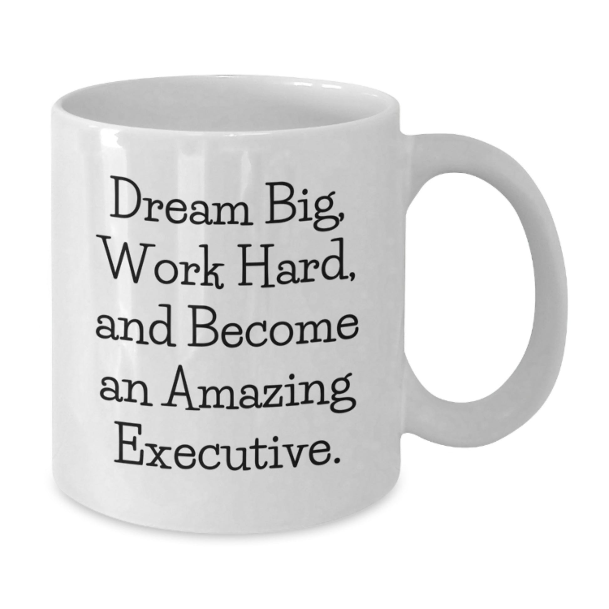 Funny Executive Gifts from Friends for Men Women Coworkers Family White Ceramic Coffee Mugs with Inspirational Quote Dream Big Work Hard Become Amazing - Additional