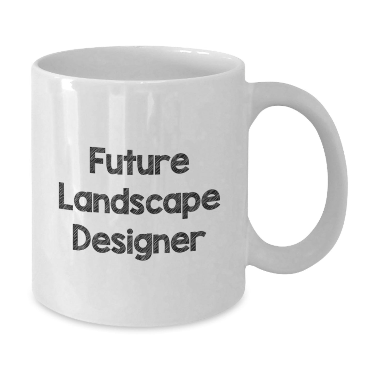 Funny Quotes for Future Landscape Designer, Landscape Designer Gifts from Family for Christmas Unique Gifts - White Ceramic Coffee Mug - Additional