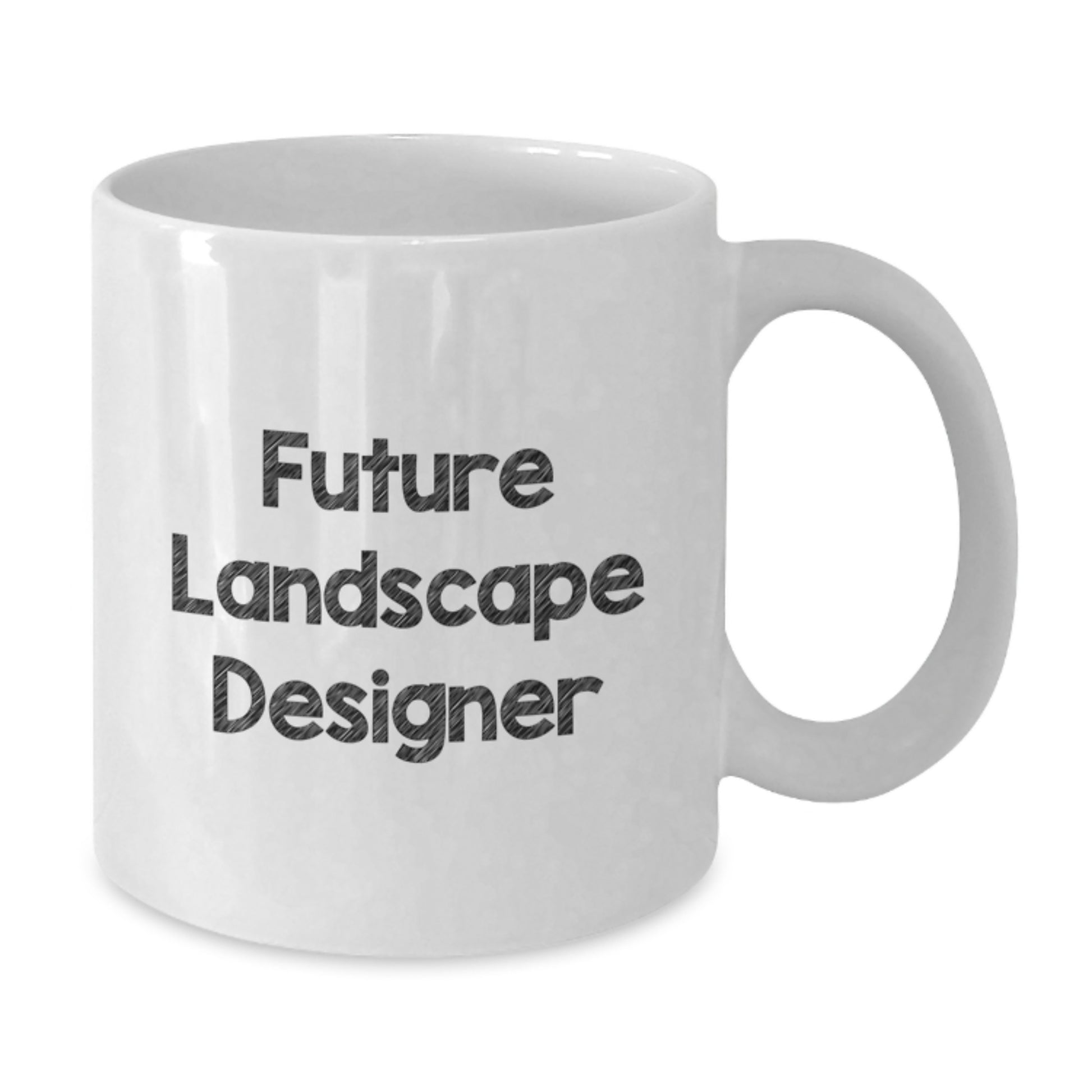Funny Quotes for Future Landscape Designer, Landscape Designer Gifts from Family for Christmas Unique Gifts - White Ceramic Coffee Mug - Additional
