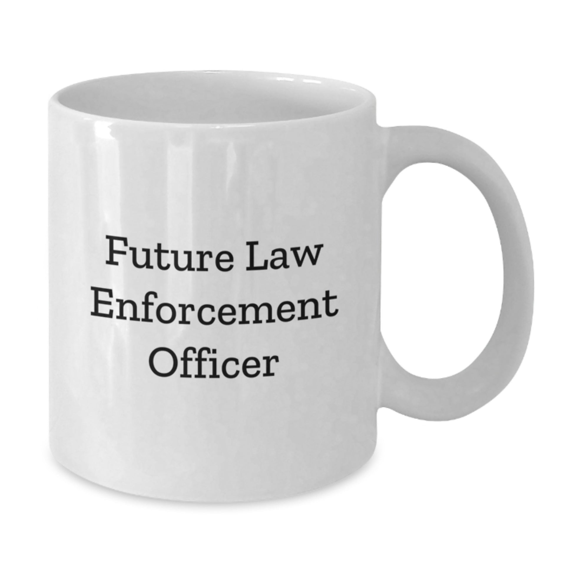 Funny Gifts from Friends for Future Law Enforcement Officer White Coffee Mug Christmas Unique Presents - Additional