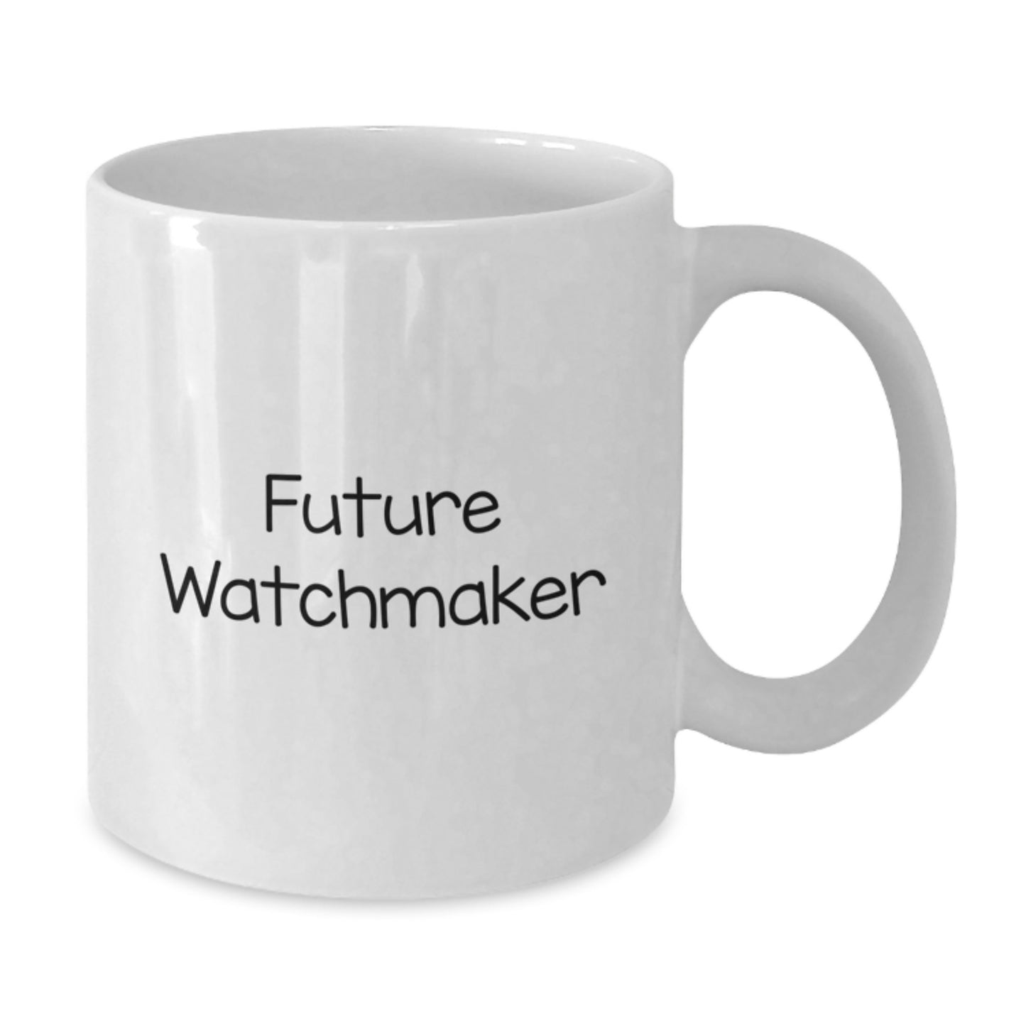 Future Watchmaker White Coffee Mug Gifts from Men to Watchmaker Friends - Funny Quote for Christmas Unique Gifts - Additional