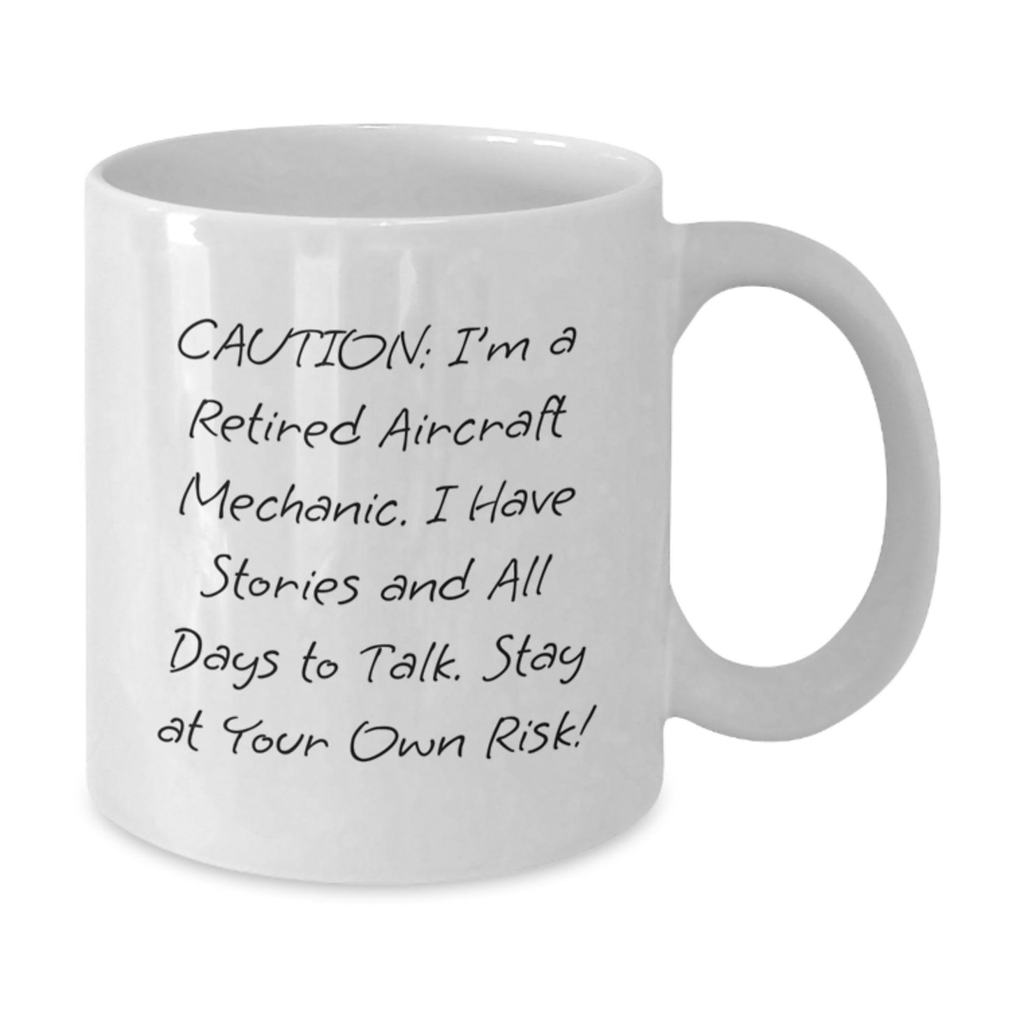 Gifts from Friends to Aircraft Mechanic Funny Mug White Christmas Unique Gifts for Him - Additional