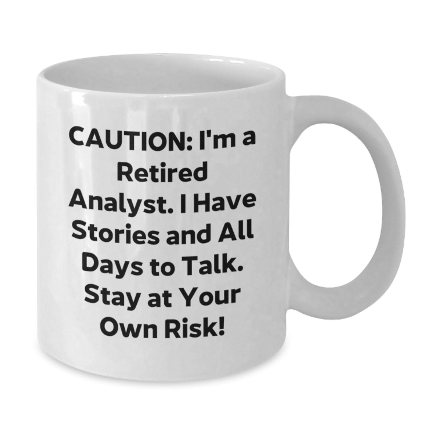 Funny Analyst White Coffee Mug Gifts from Men to Friends, Perfect for Christmas Unique Gifts - Additional