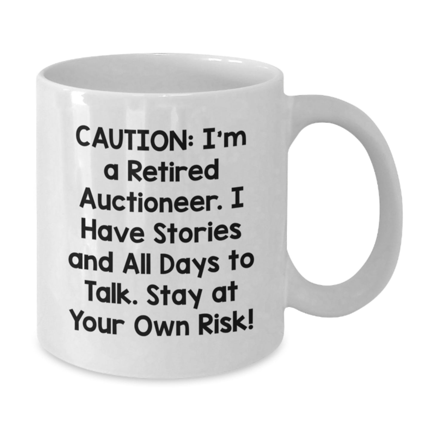 Funny Auctioneer Gifts for Men, White Coffee Mug from Friends, Unique Christmas Unique Gifts for Auctioneers - Additional