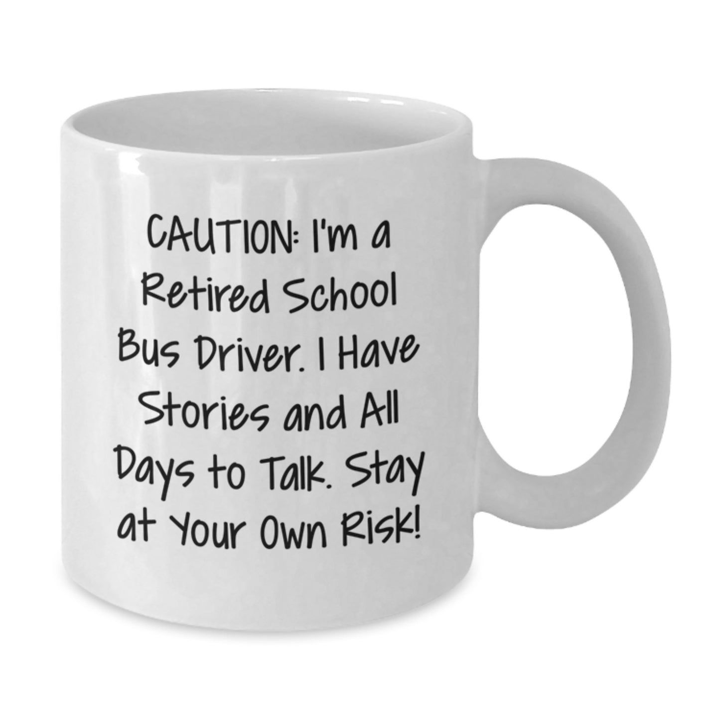 Funny School Bus Driver Gifts from Men to Women, White Coffee Mug for School Bus Driver Friends and Family, Merry Christmas Unique - Additional