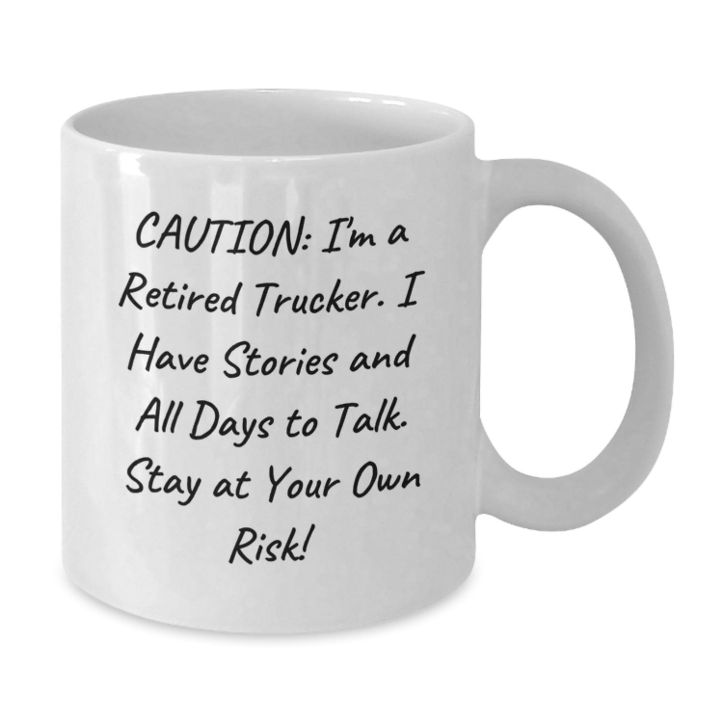 Funny Trucker White Coffee Mug Gifts from Friends for Trucker Christmas Unique Presents - Additional