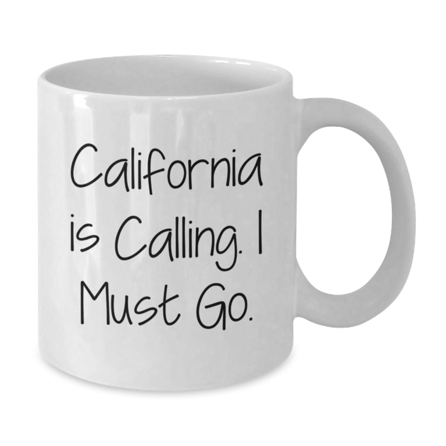 California Calling Funny White Coffee Mug, Ideal Gift for California Lovers from Friends or Family, Christmas Unique Gift - Additional