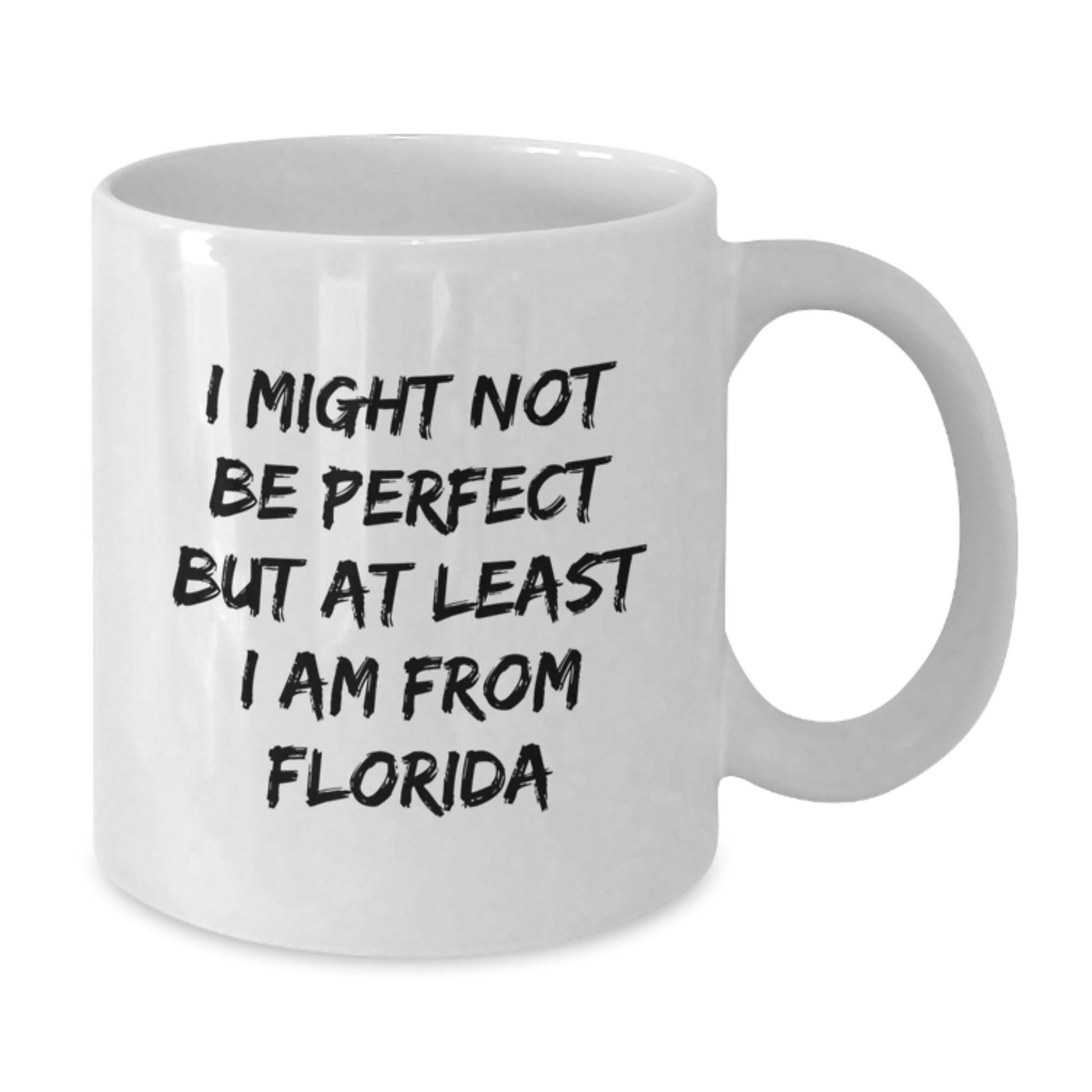 Florida White Coffee Mug I Might Not Be Perfect But At Least I Am From Florida Gifts for Florida Lovers - Additional