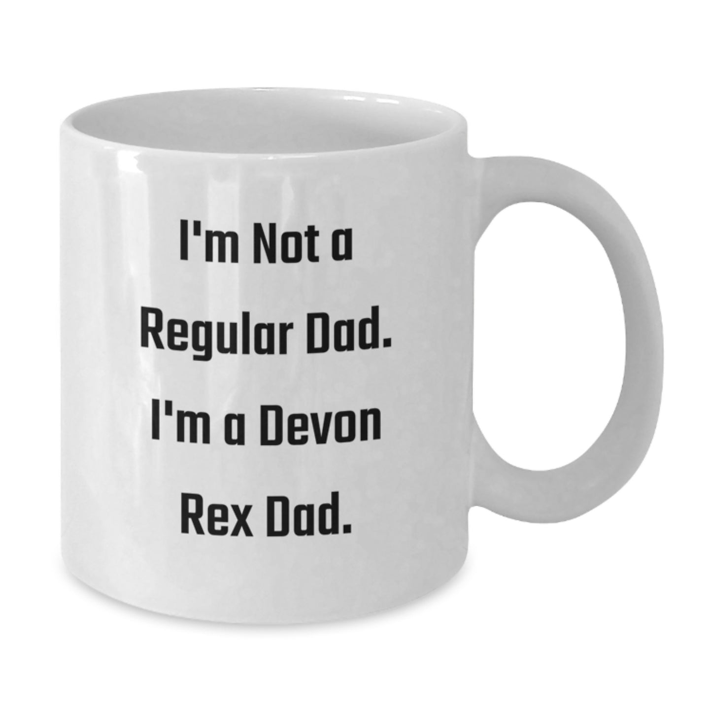 Devon Rex Cat Enthusiast Funny Dad White Coffee Mug Gifts for Men from Family, Unique Christmas Unique Gifts for Devon Rex Cat Lovers - Additional