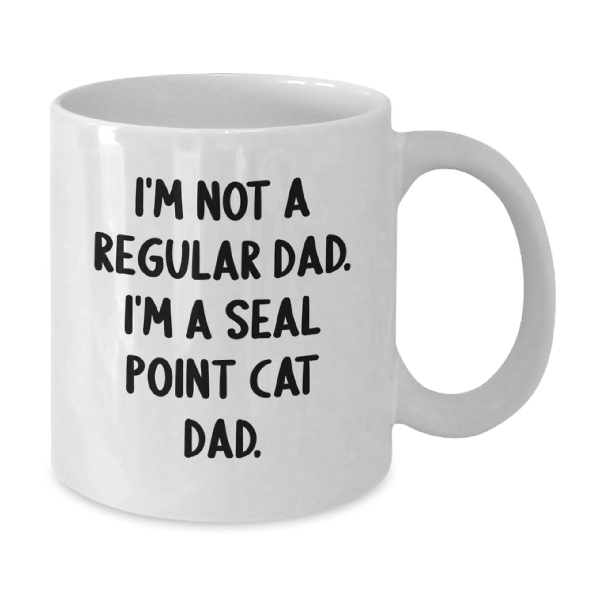 Funny Seal Point Cat Gifts for Men - Seal Point Cat Dad White Coffee Mug, Unique Christmas Unique Gifts from Family, Perfect Inspirational Mug for Seal Point Cat Lovers - Additional