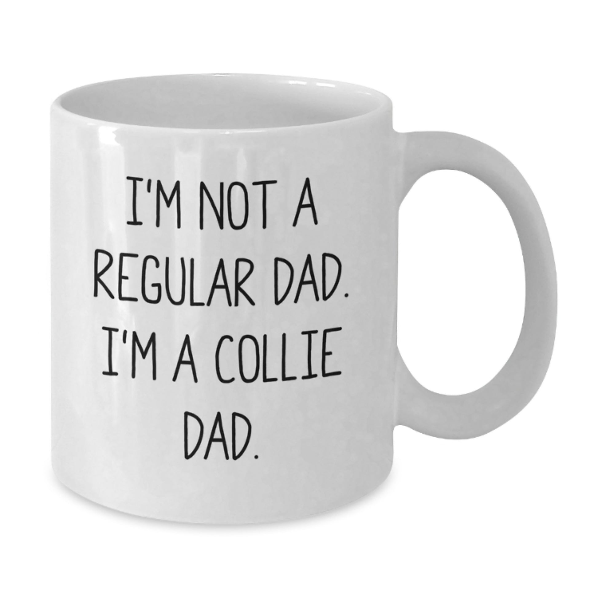 Funny Collie Dog Dad Gifts from Men to Family Members for Christmas Unique Present Ideas Collie Dad White Coffee Mug - Additional