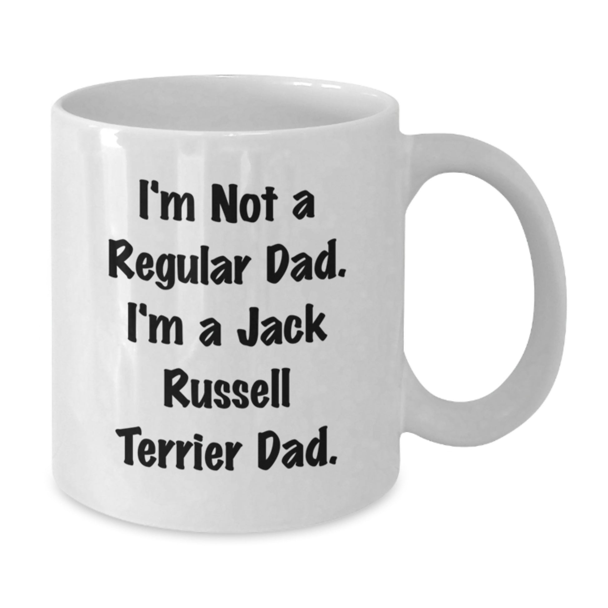Funny Jack Russell Terrier Dog Dad Gifts for Men, White Coffee Mug, Unique Christmas Memorable Presents, Gifts from Dad to Jack Russell Terrier Lover - Additional
