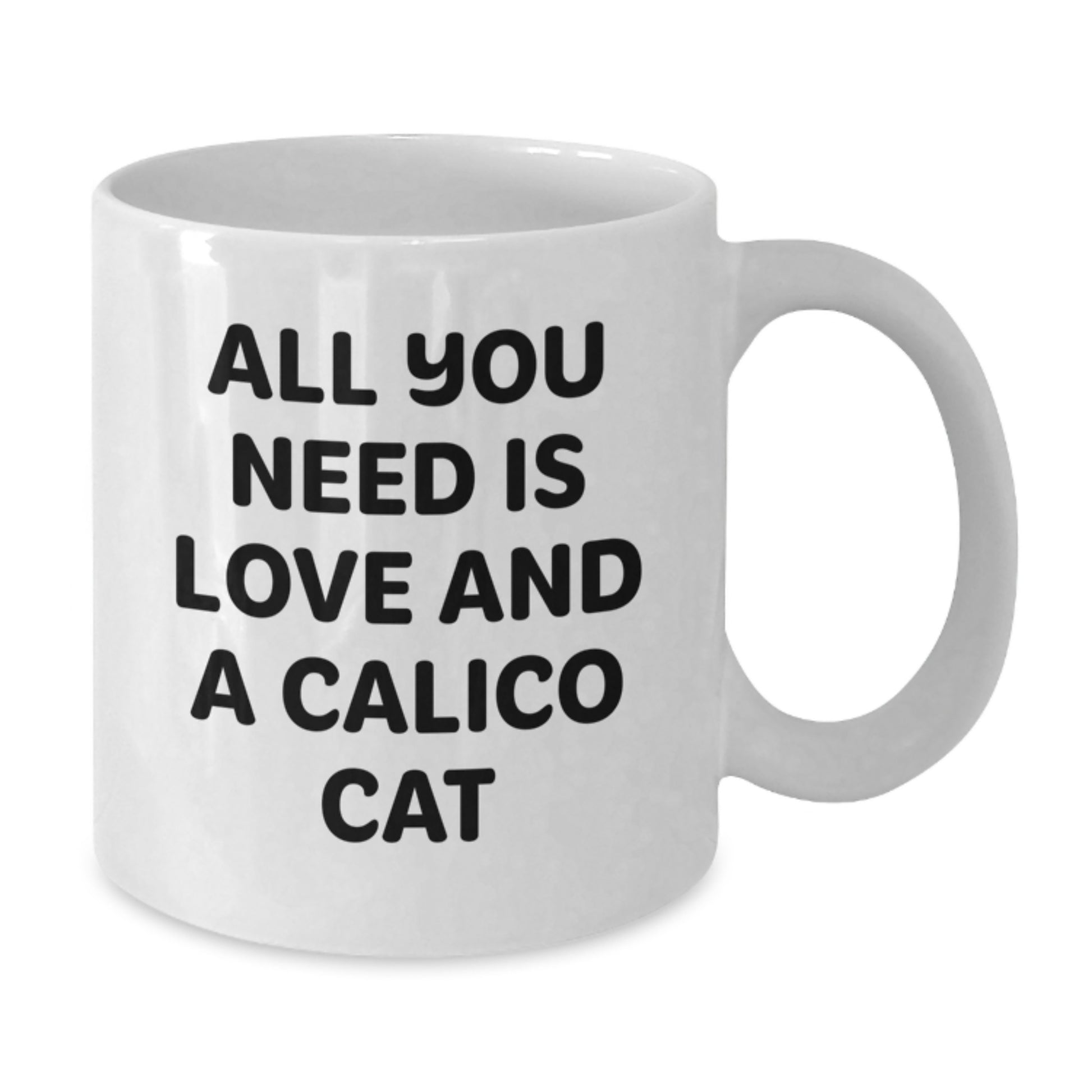 Calico Cat Lovers' Delight, Funny Quote Mug, Gift from Friends, Unique Birthday Unique Gifts for Her, Him, or Family - Additional