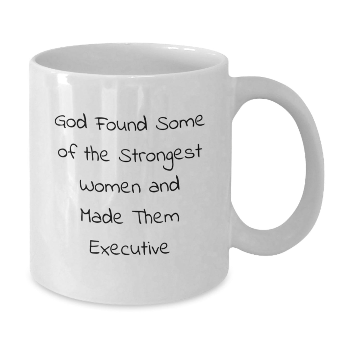 Unique Executive White Coffee Mugs Gifts for Women from God - Funny Christmas Memorable Present Idea - Additional
