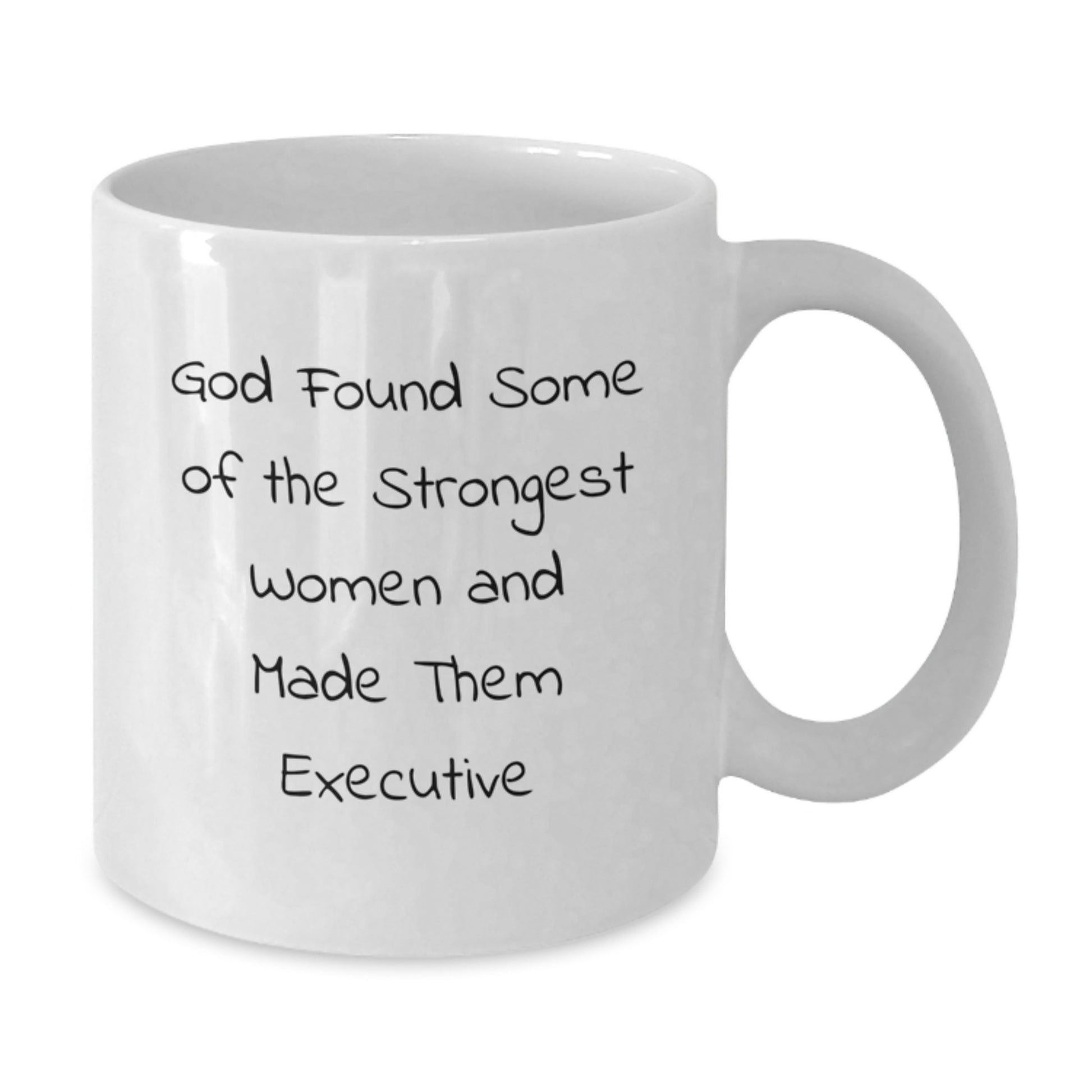 Unique Executive White Coffee Mugs Gifts for Women from God - Funny Christmas Memorable Present Idea - Additional