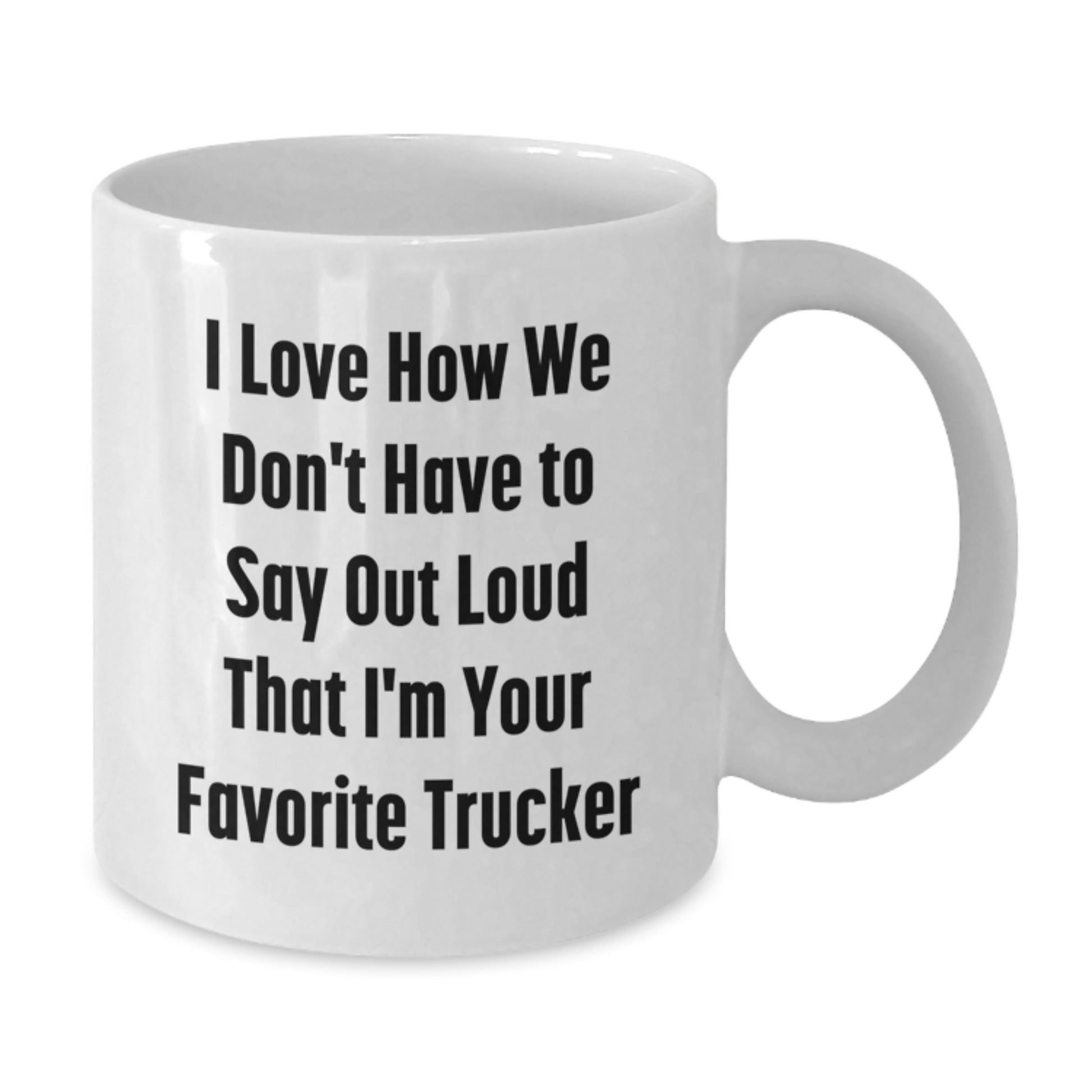 Funny Trucker Gifts from Friends for Christmas Unique Trucker White Coffee Mugs - Additional