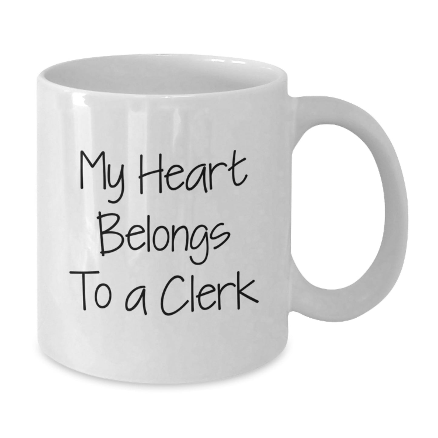 Funny Clerk Quote White Coffee Mug Gifts for Her from Friends, Unique Birthday Presents - Additional