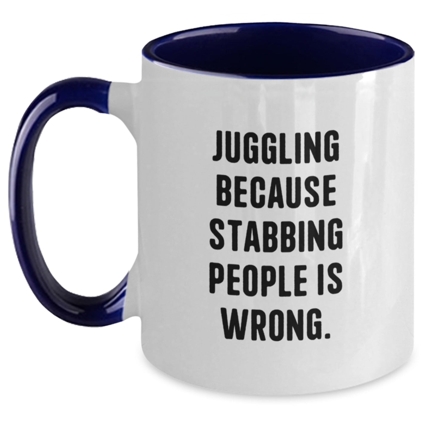 Juggling Gifts for Men and Women - Funny Juggling Quote Two Tone Coffee Mug, Christmas Unique Presents for Juggling Enthusiasts from Friends and Family - Main