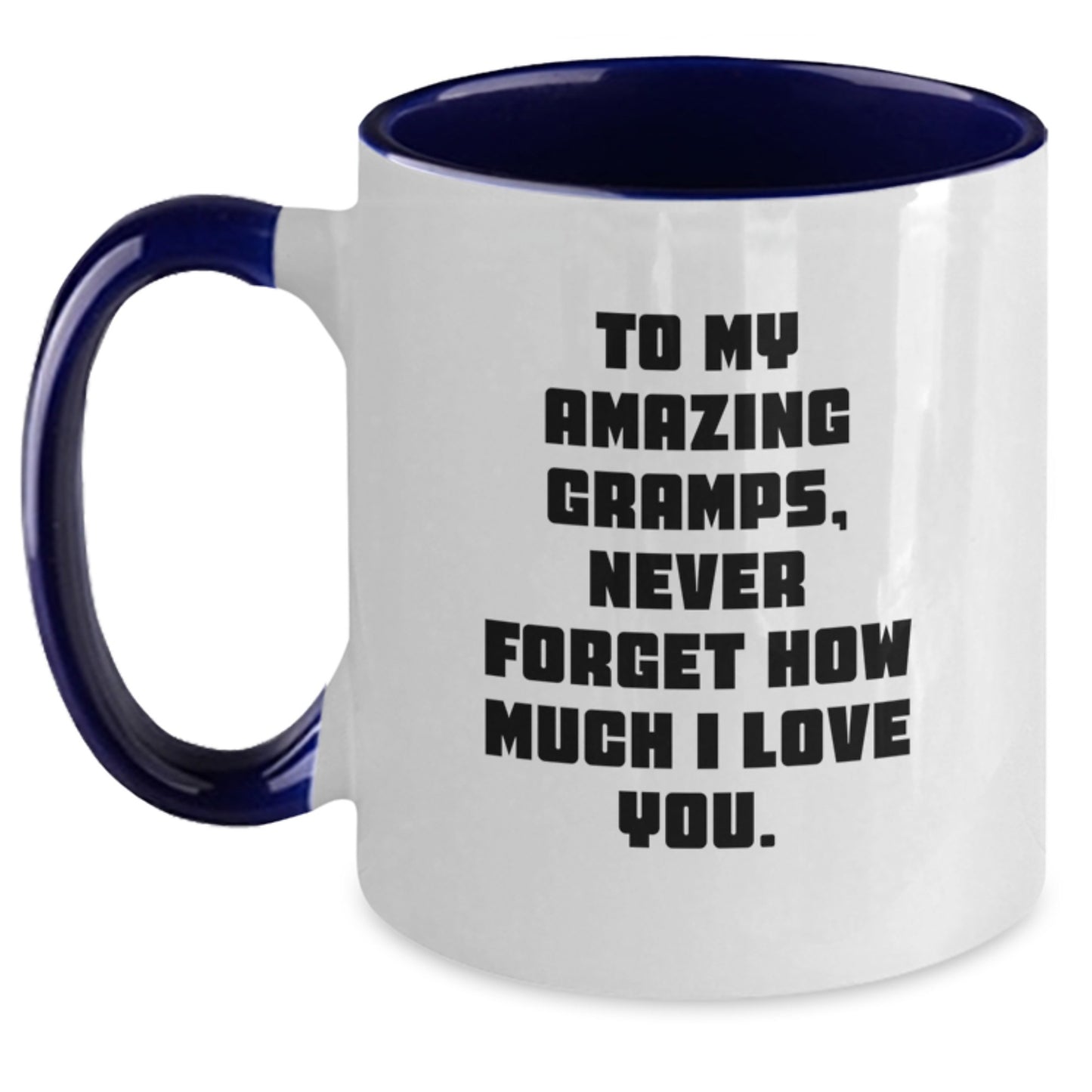 Funny Gramps Gifts from Family, Unique Two Tone Coffee Mugs for Gramps, Christmas Inspiration for Him - Main